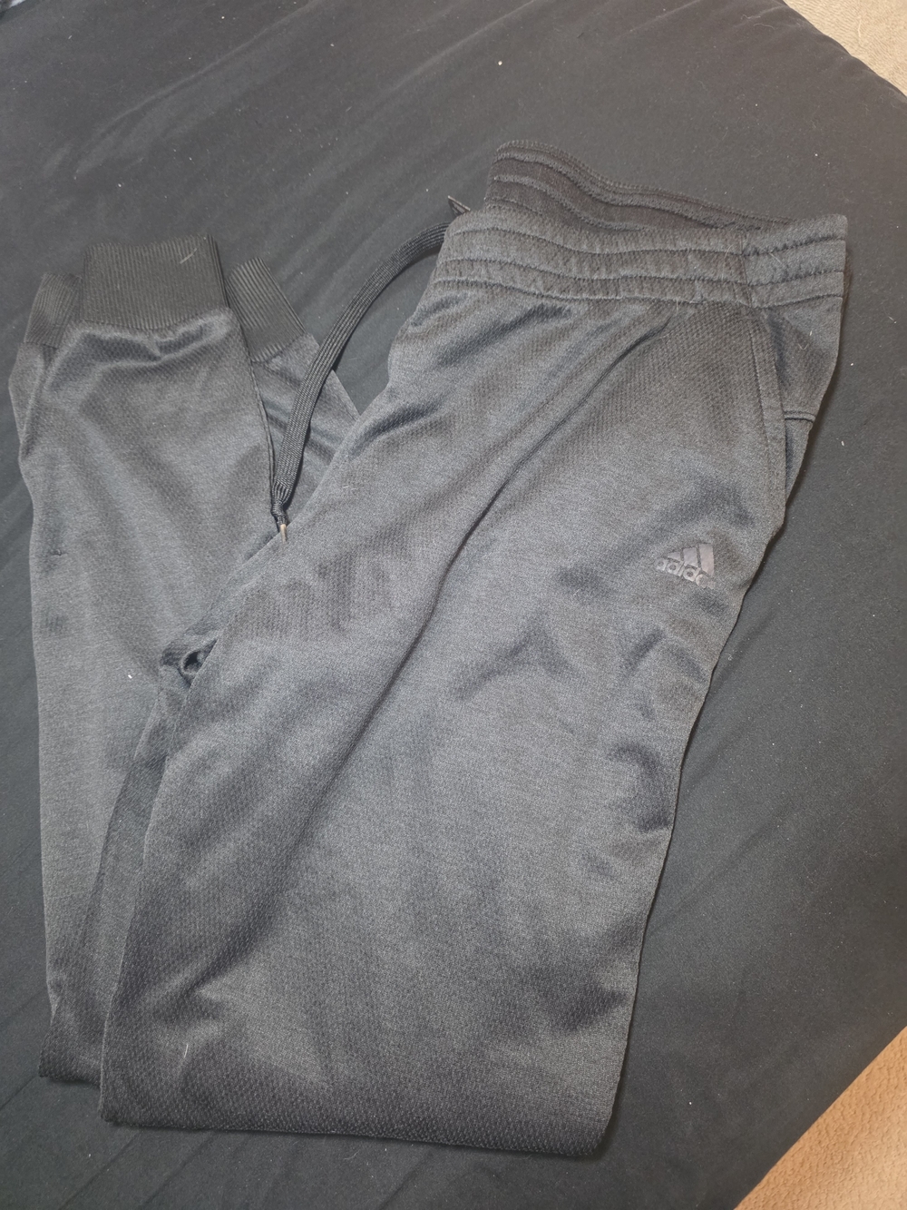 Adidas Kids Black Athletic Track Pants